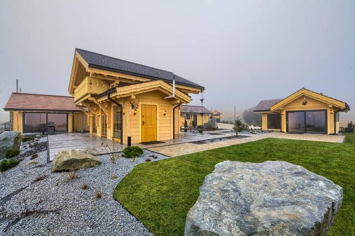 Chalet für 2 Personen, mit Garten und Ausblick sowie Sauna - 1