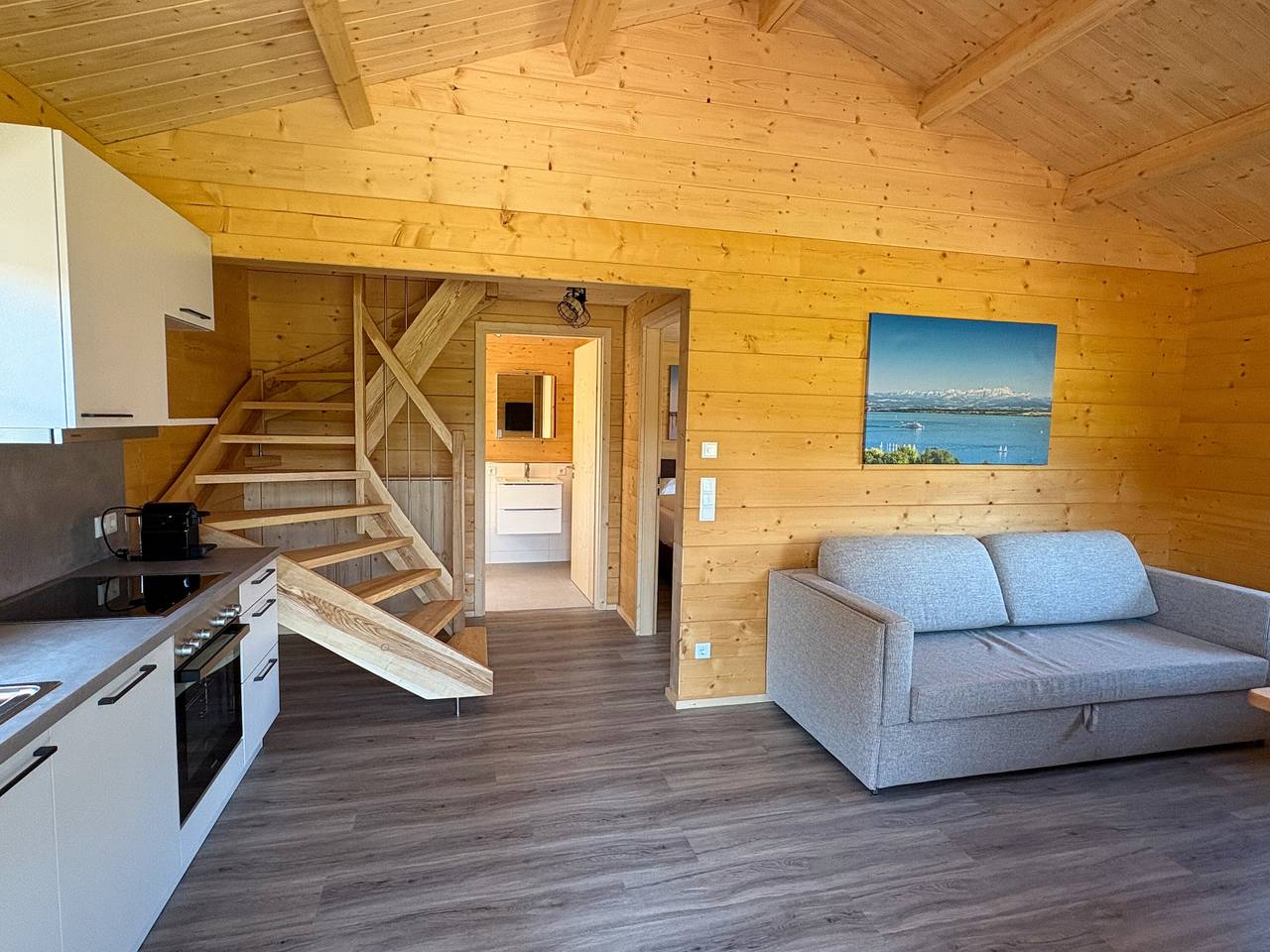 Chalet 'Abendrot' con terraza privada y wifi in Stockach, Distrito de Constanza
