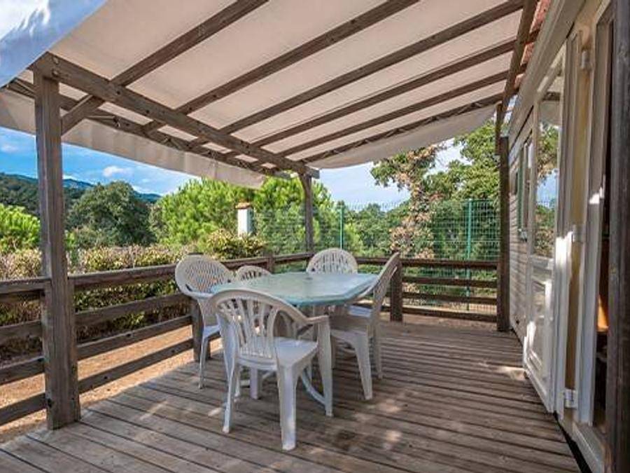 Aunis Club Vendée - Mobilheim 4 personen - Classic | 2 Schlafz. | 4 Pers. | Erhöhte Terrasse in La Tranche-sur-Mer, Vendée