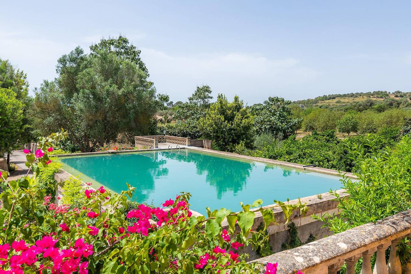Agroturismo „Es Rafalet 2“ mit Bergblick, Pool, Klimaanlage, Terrassen & Garten in Manacor, Mallorca Osten