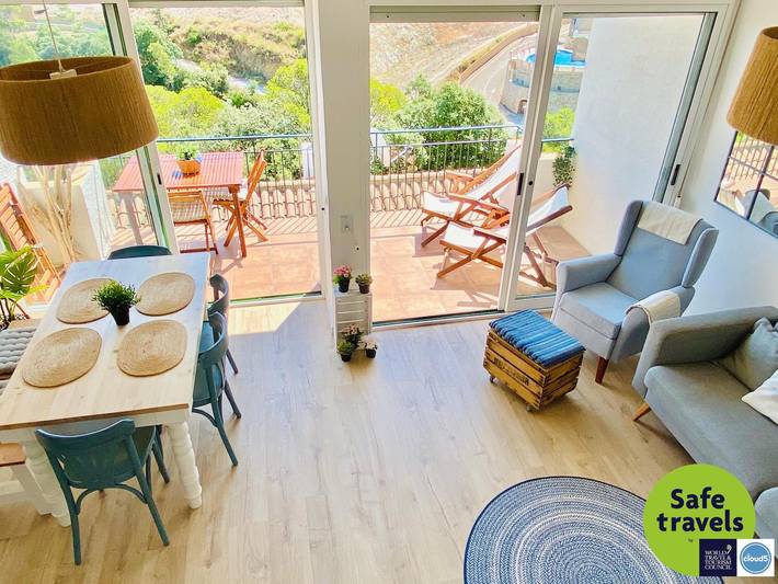 Ferienwohnung für 6 Personen, mit Terrasse und Meerblick in Sa Riera