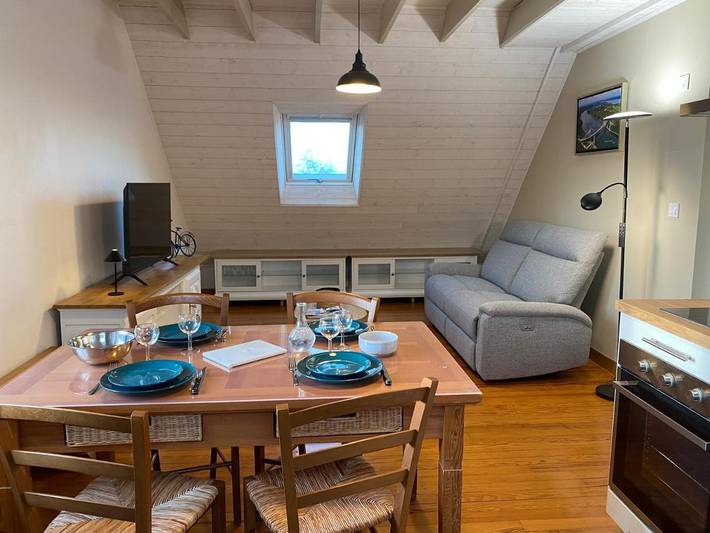 Appartement de vacances pour 4 personnes, avec jardin et vue