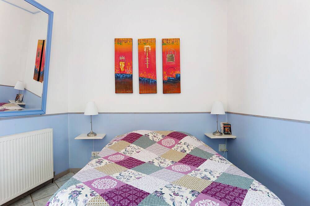 Chambre d’hôtes « Le Clos Mazerolles - Chambre Bleue » avec piscine, Wi-Fi et climatisation in Cruzy, Côte méditerranéenne (France)