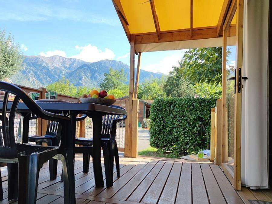 Camping L'eau Vive - Bungalow toilé 4 personnes - Lodge in Vernet-les-Bains, Parc naturel régional des Pyrénées catalanes
