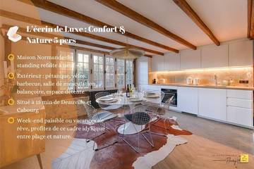 Gîte pour 6 personnes, avec jardin et vue à Branville