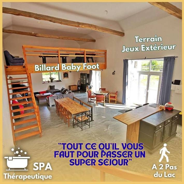 Maison de vacances pour 15 personnes, avec jardin et vue