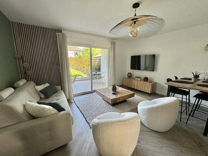 Appartement de vacances pour 4 personnes, avec jardin et terrasse