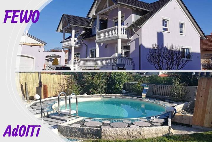 Ferienwohnung für 6 Personen, mit Balkon und Terrasse sowie Garten und Pool in Nittenau - 2
