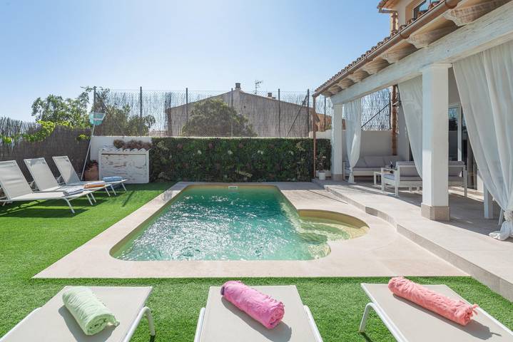 Es Closet - Fantastisches Ferienhaus mit privaten Pool in Selva. WiFi gratis in Selva, Mallorca Inselmitte