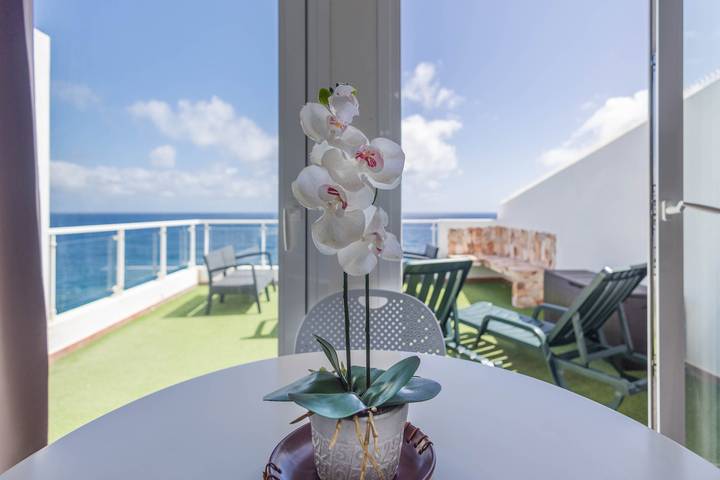 Ganzes Studio, PentHouse Loft - Terrace & Natural Pool in Playa Punta del Clavo (Gáldar), Gáldar