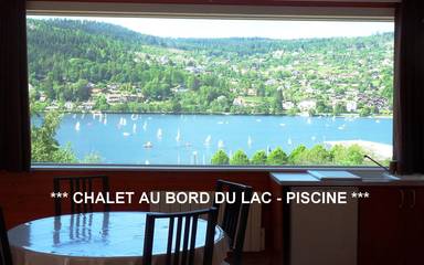 Maison de campagne pour 4 personnes, avec terrasse ainsi que piscine et vue sur le lac au Parc naturel régional des Ballons des Vosges