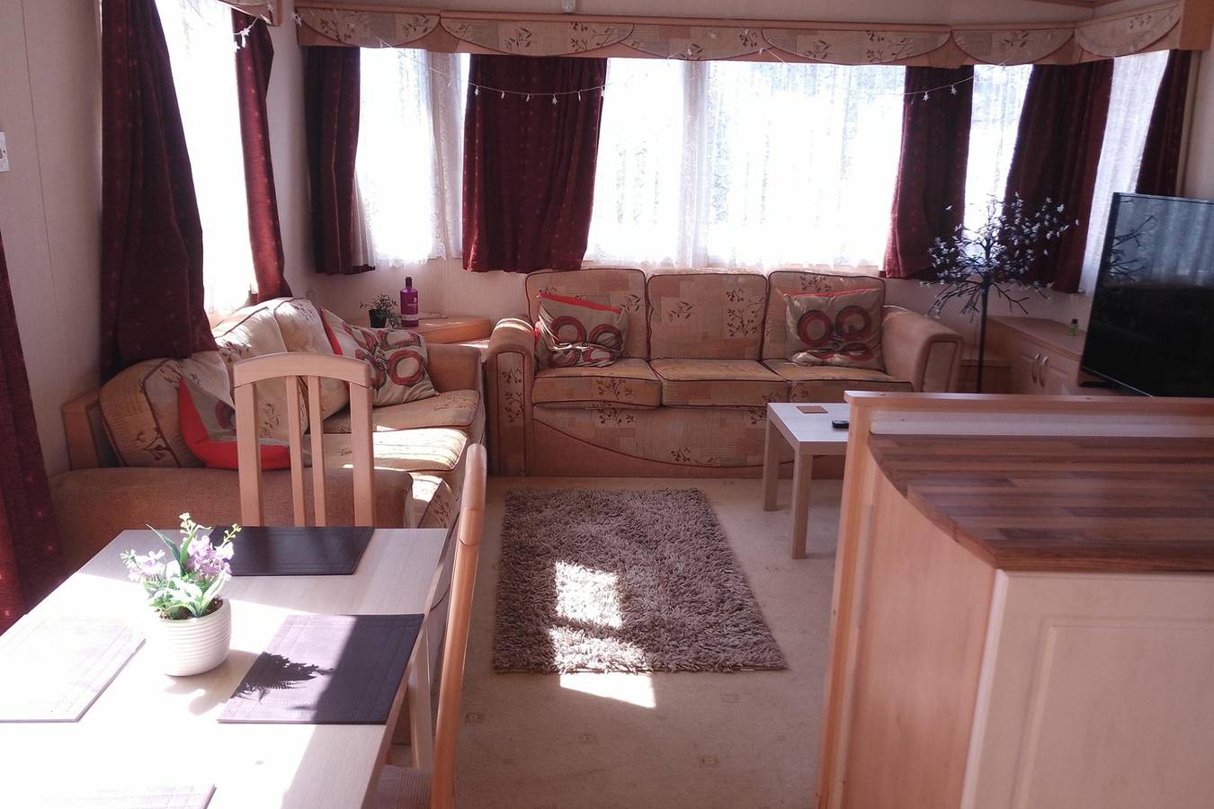 Blockhütte für 9 Personen mit Meerblick in Camber Sands, Camber