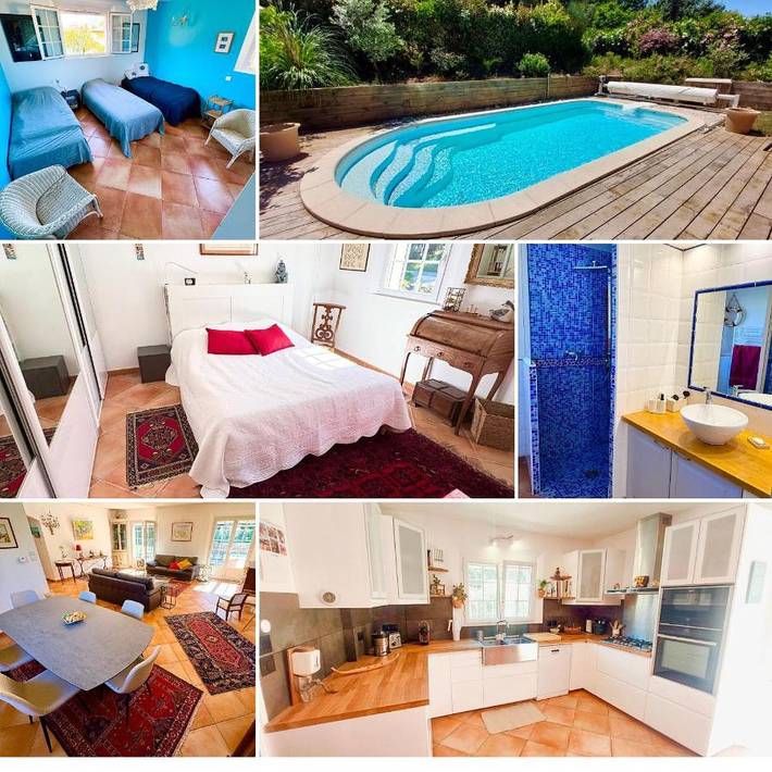 Location de vacances pour 11 personnes, avec jardin et piscine dans Plage du Pin de Galle - 2