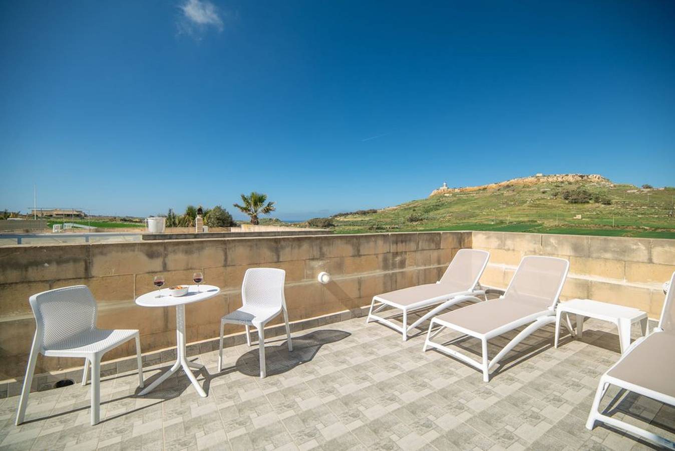 Villa Fana Titanju - 4 Bedroom Stone Villa - Beautiful Countryside and Distant Sea Views in Ghasri, Gozo