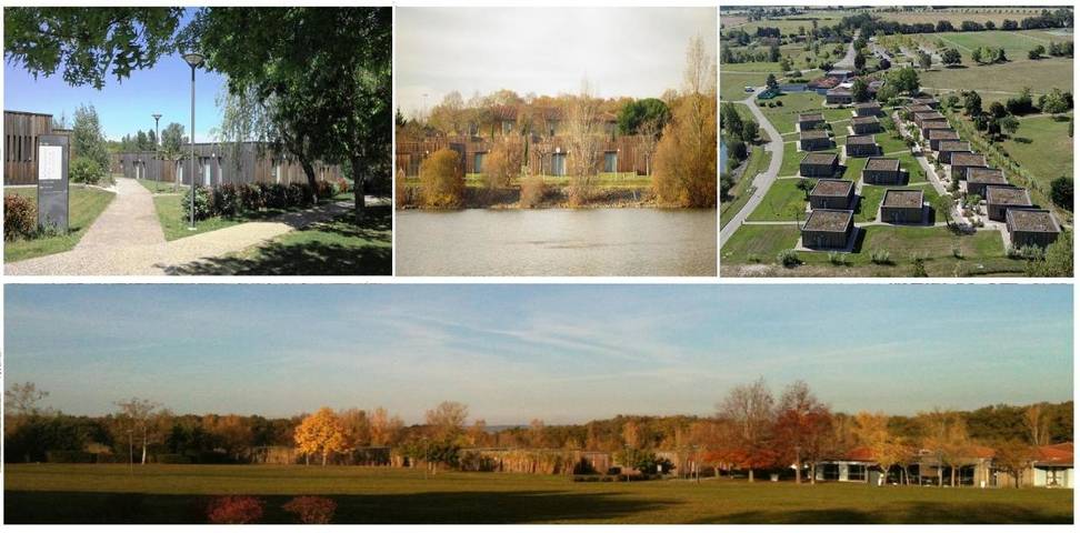 Parc de vacances pour 4 personnes, avec vue ainsi que vue sur le lac et jardin dans Occitanie - 2