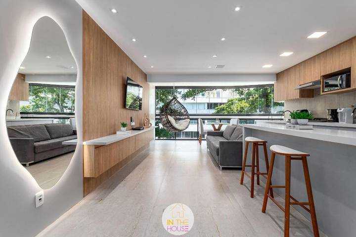 Casas e apartamentos de temporada para 6 pessoas, com piscina e jardim e ainda sauna, com animais de estimação em Ipanema