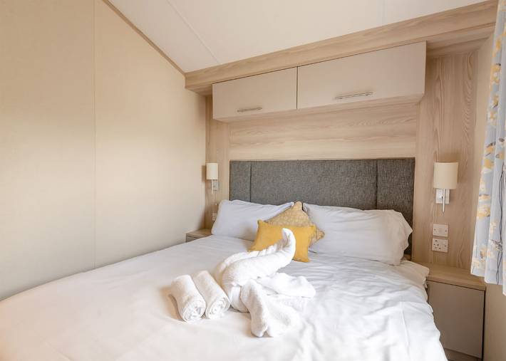 Gold Caravan with parking in Skegness, Lincolnshire