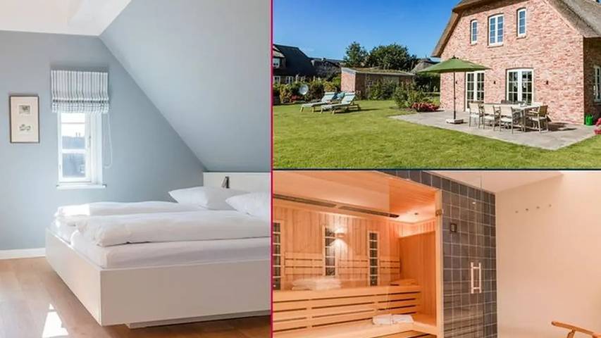 Ferienhaus für 6 Personen, mit Terrasse und Sauna sowie Garten auf Föhr - 2