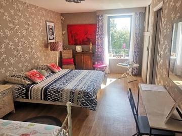 Chambre d’hôte pour 3 personnes, avec jardin ainsi que terrasse et vue à Guidel