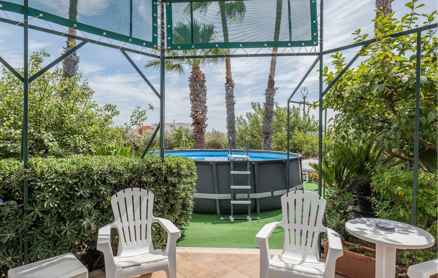 Apartment mit Meerblick, Pool und Klimaanlage, 1000m zum Strand in Scicli, Ragusa Provinz