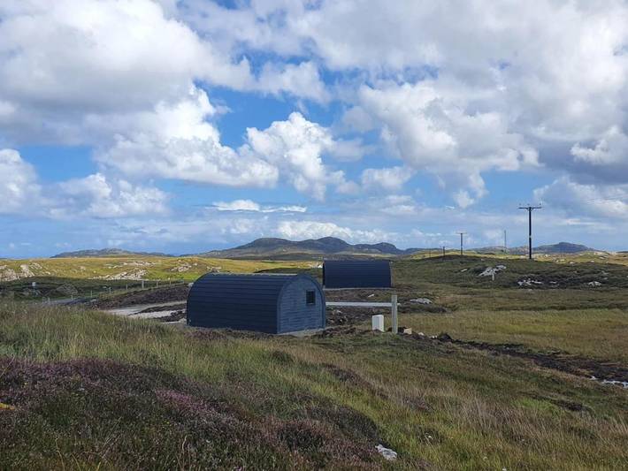 Glamping for 2 people, with Terrace and View in Outer Hebrides