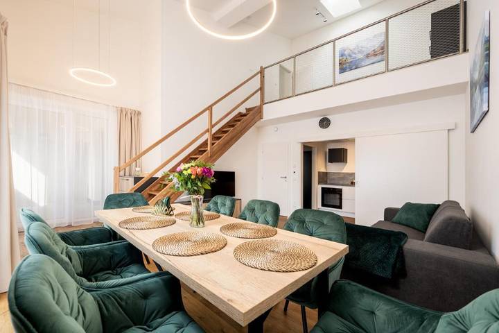 Aparthotel dla 4 osób, z balkon i widok oraz sauna - 1