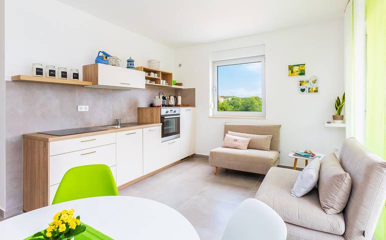 Apartamento entero, Apartamento de vacaciones para 2 personas con balcón in Medulin City, Medulin