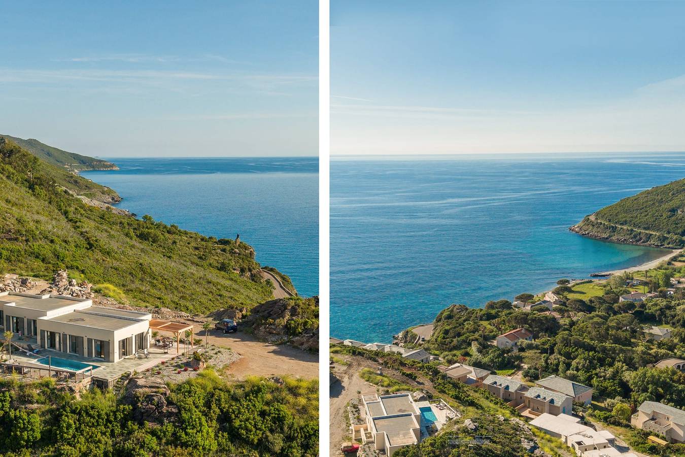 Villa A Roccia entre mer et montagne avec piscine privée in Sisco, Capo Corso