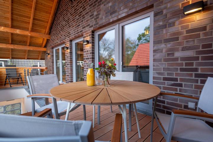 Ferienhaus für 5 Personen, mit Balkon und Garten in Pellworm