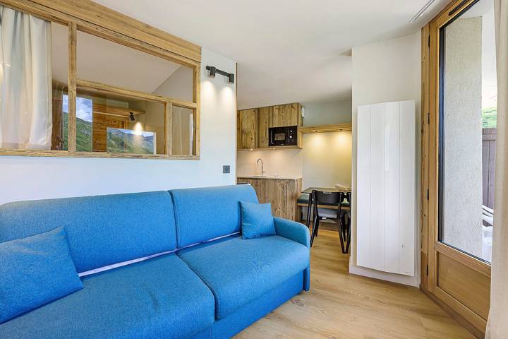 Appartement entier, Appartement Le Panorama Des Pistes avec vue sur la montagne et balcon in Saint-Martin-de-Belleville, Massif de la Vanoise