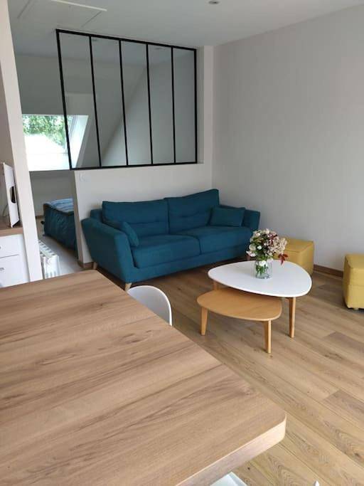 Gîte pour 2 personnes, avec jardin ainsi que vue et balcon à Anctoville-sur-Boscq