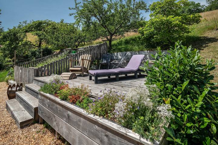 Ganze Wohnung, Ferienwohnung S'Raubers" mit privater Terrasse, privatem Garten und Wi-Fi in Bühl-Bühlertal (Baden-Württemberg), Bühlertal