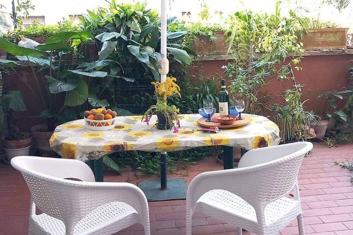 Chambre d’hôte pour 2 personnes, avec Terrasse à Rome