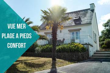 Gîte pour 8 personnes, avec jardin et vue à Roscanvel