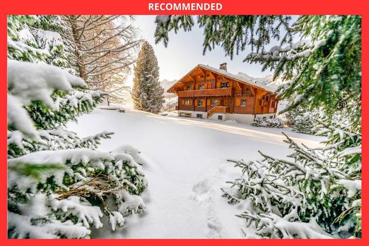 Chalet pour 12 personnes, avec vue et jardin