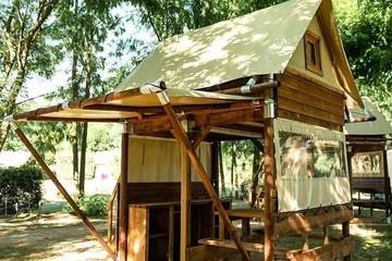 Cabane En Bois pour 2 Personnes dans Cormoranche-sur-Saône, Région de Bourg-en-Bresse, Photo 2