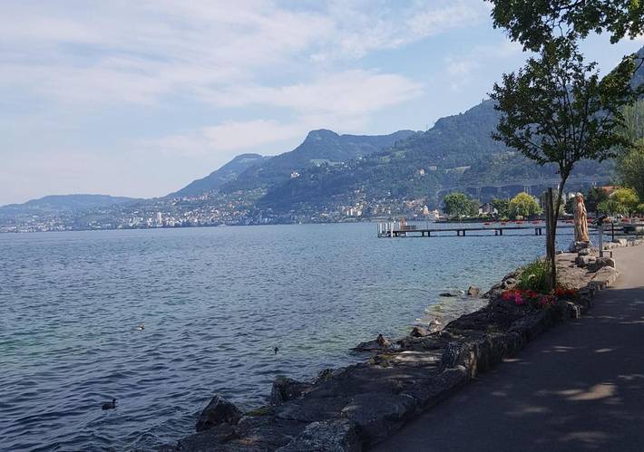 Hôtel pour 2 personnes, avec vue sur le lac ainsi que terrasse et vue à Villeneuve (Suisse) - 4