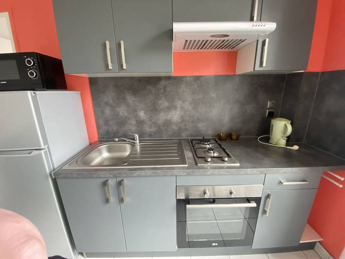 Ganze Wohnung, Zentral gelegenes T2-Apartment in La Roche-Posay mit umfassender Ausstattung und kostenfreiem Wlan in La Roche-Posay, Vienne