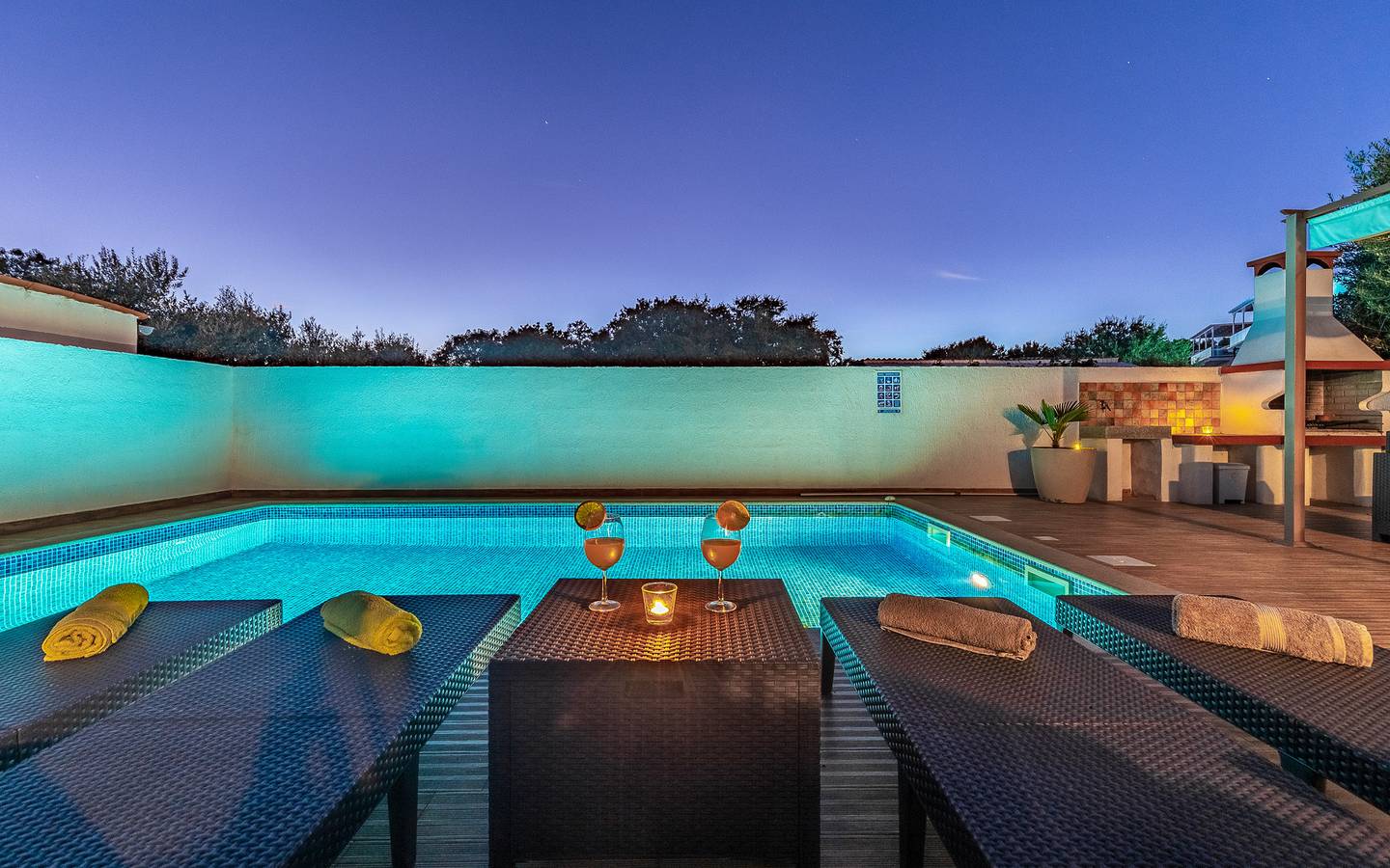 Villa für 4 Personen mit Pool in Pula-Medulin, Pomer