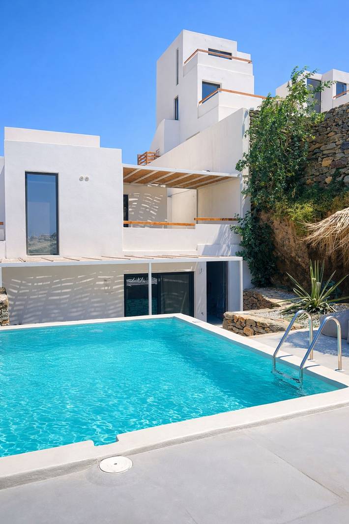 Holiday rental for 4 people, with Ocean view and Balcony as well as Terrace in Tinos