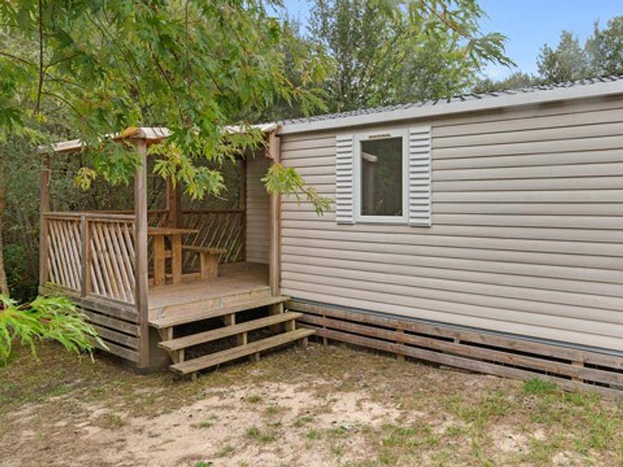 Camping Les Vignes - Mobilhome 4 personas - Confort | 2 Dormitorios | 4 Pers. | Terraza individual | Aire acondicionado in Lit-et-Mixe, Côte d’Argent