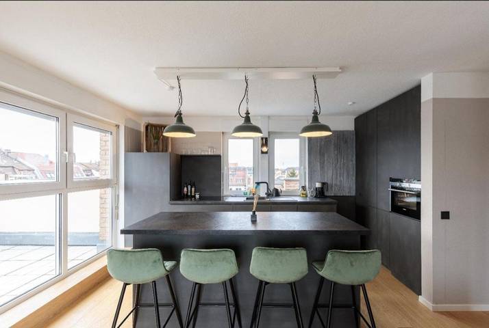 Ferienwohnung für 3 Personen, mit Balkon und Terrasse sowie Ausblick
