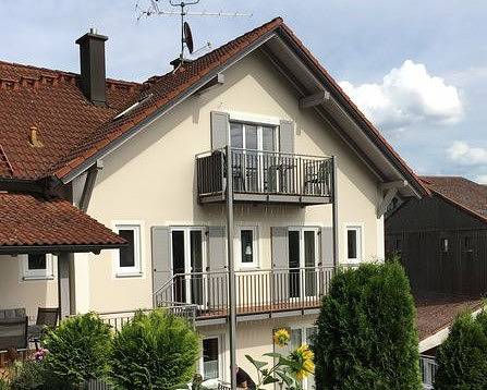 Ferienwohnung für 3 Personen, mit Balkon und Balkon/Terrasse sowie Garten