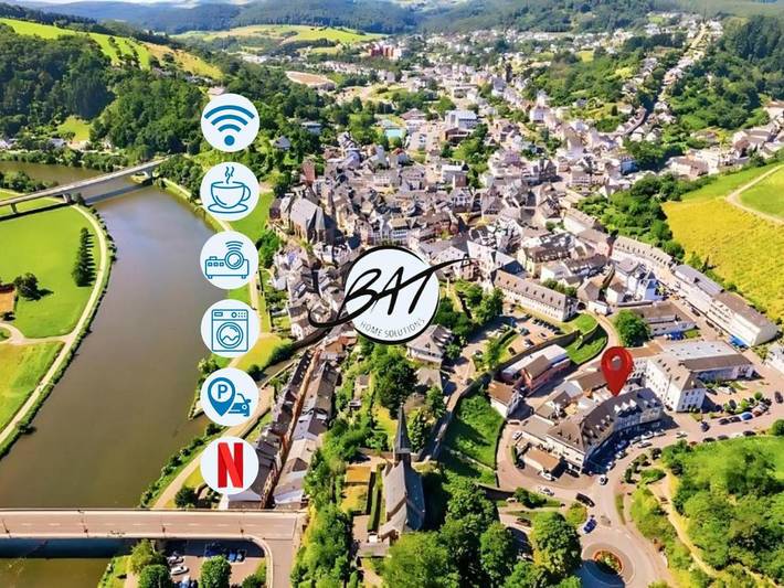 Ferienwohnung für 4 Personen, mit Terrasse und Ausblick, kinderfreundlich in Saarburg und Umgebung