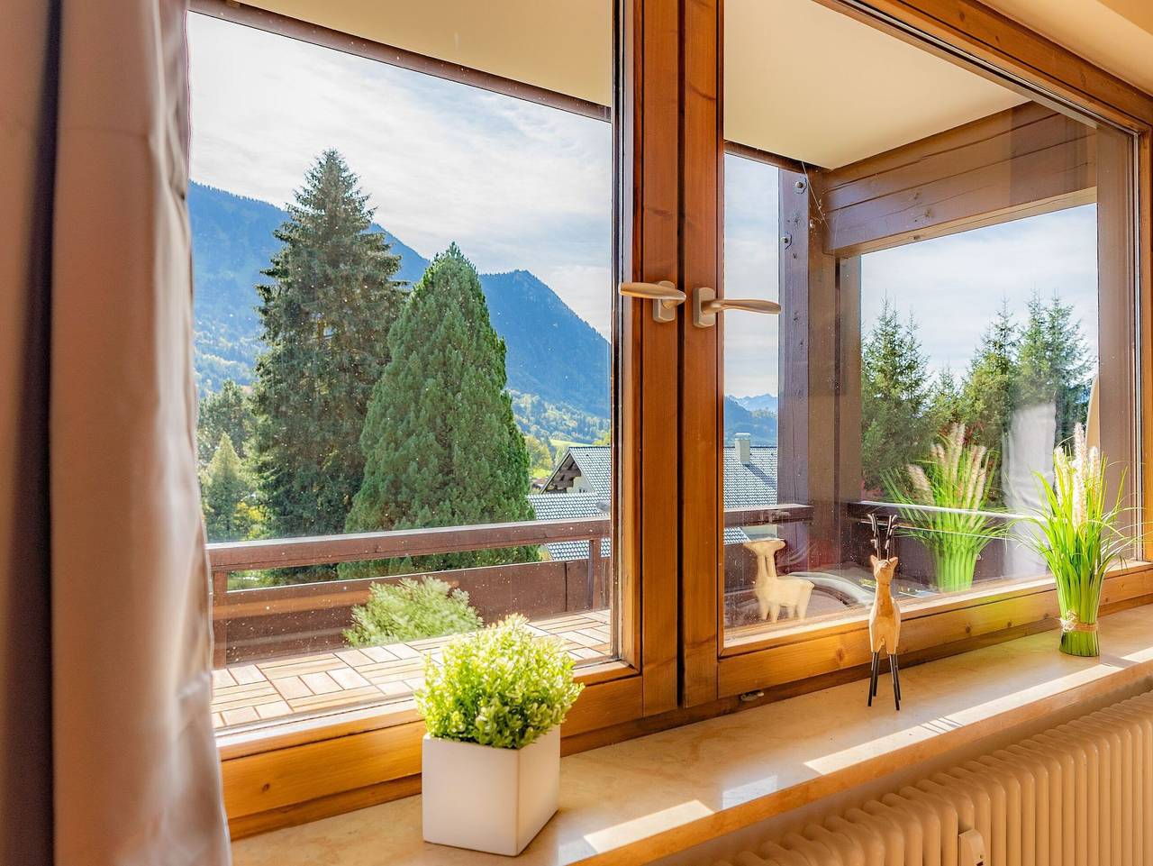 Ganze Ferienwohnung, Gipfelblick - Ferienwohnung mit Bergblick, Parkplatz und Balkon in Grünten, Rettenberg