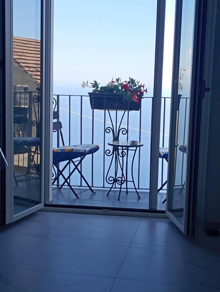Feriehus for 3 personer, med balkong i Amalfikysten
