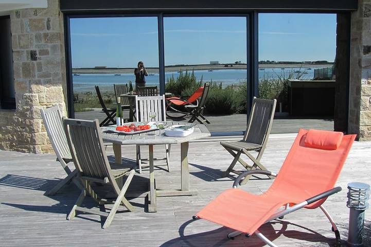 Maison de vacances pour 10 personnes, avec jardin et terrasse à Riantec