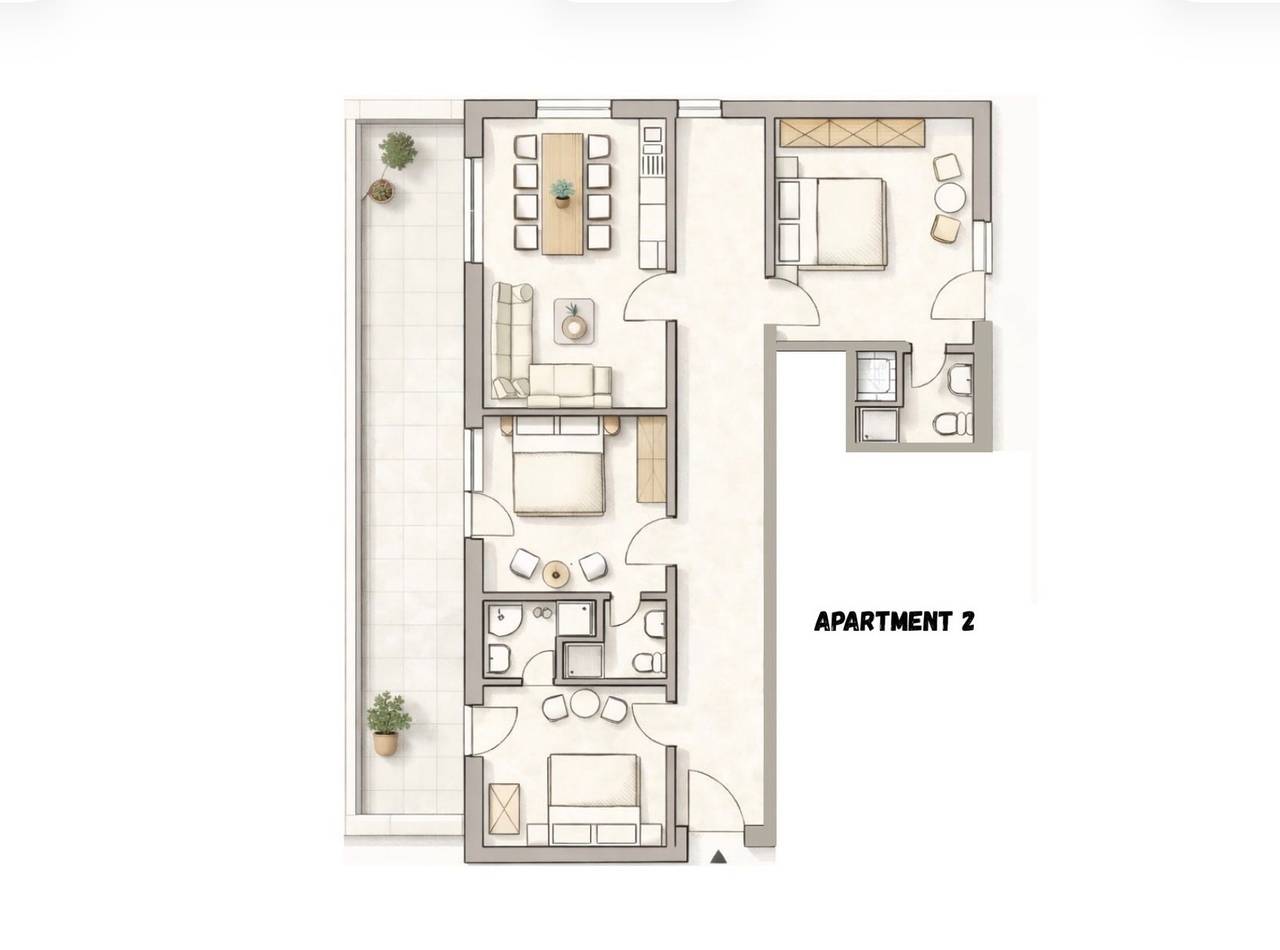 Ganze Ferienwohnung, Appartement 2 in Groß Holum, Neuharlingersiel