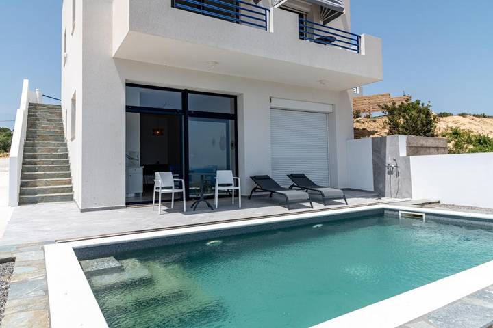 Villa für 4 Personen, mit Ausblick und Garten sowie Pool auf Kos - 4