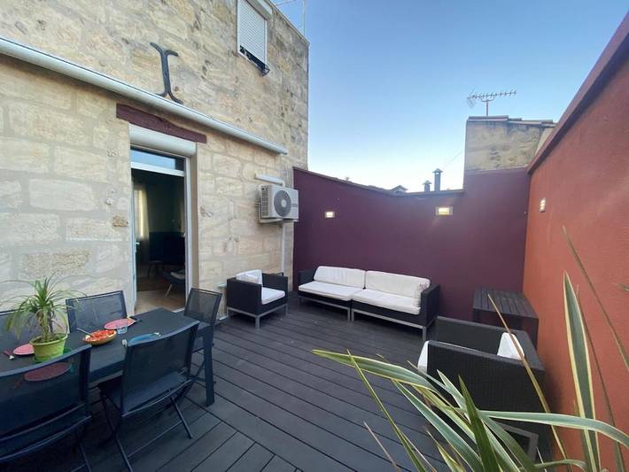 Location de vacances pour 6 personnes, avec terrasse à Pauillac